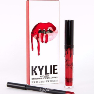 Набор матовая помада и карандаш для губ в стиле Kylie Lip Kit MaryJo 130077