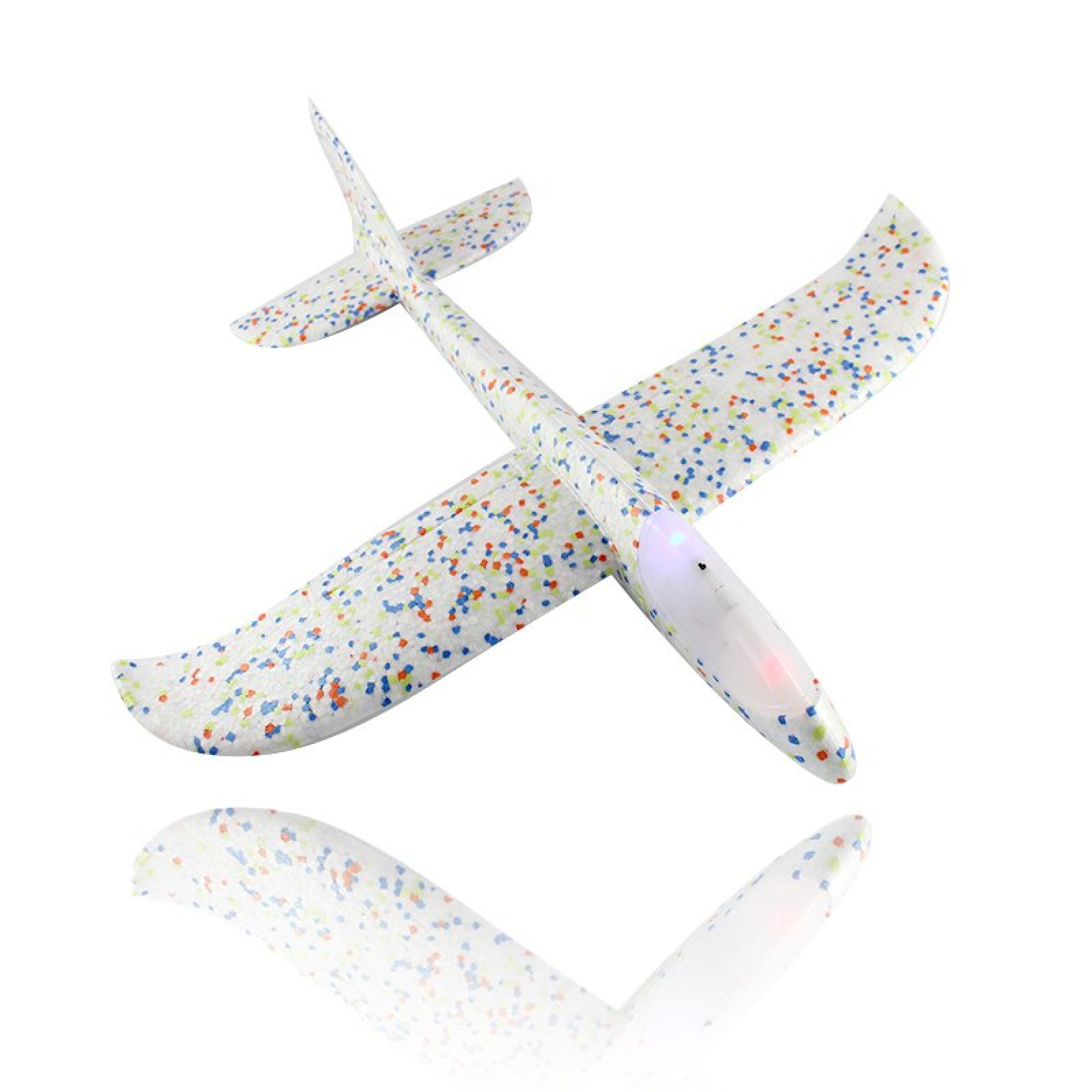 Детский планирующий светящийся самолетик белый 49 см 149835