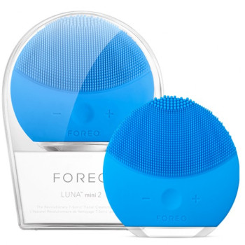 Силиконовая щетка-массажер для чистки лица Foreo LUNA mini 2 голубая 154033