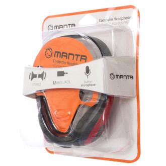 Наушники проводные игровые с микрофоном Manta HDP-006 черный 156057