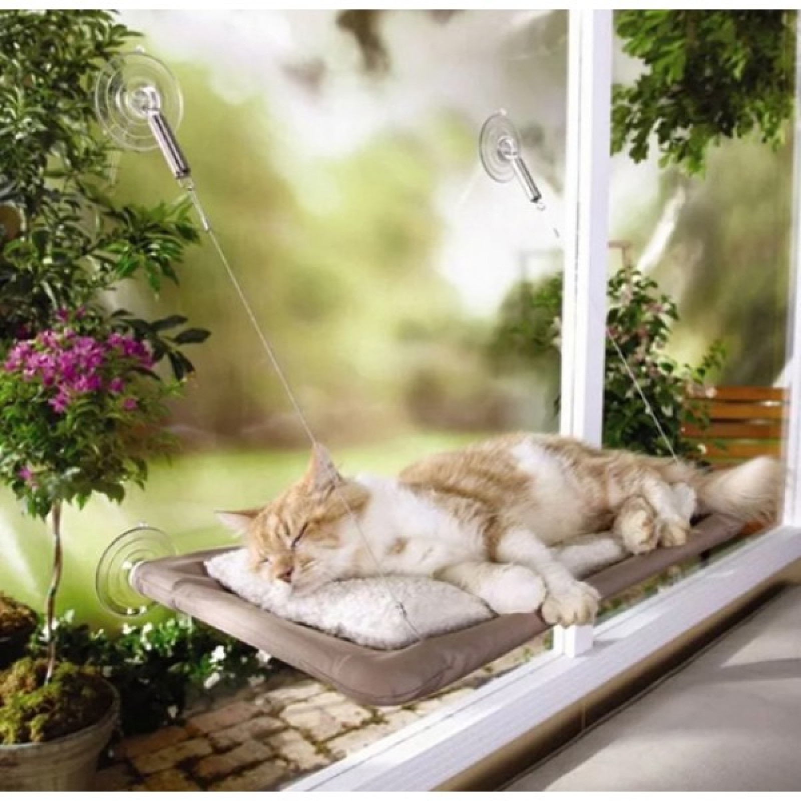 Оконная кровать подвесная для кота As Seen On TV SUNNY SEAT WINDOW MOUNTED CAT BED 152925