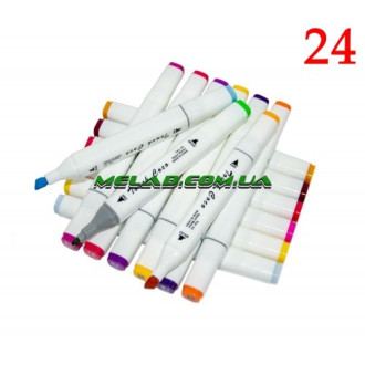 Набор маркеров для скетчинга (24 маркера) Белый (50 штук в ящике)