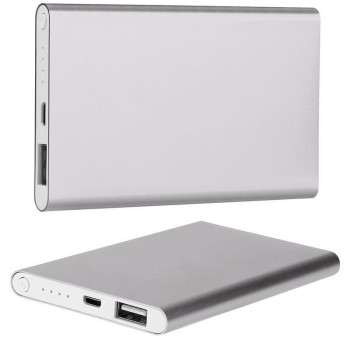 Портативное зарядное устройство для телефона в стиле Xiaomi Power Bank 12000 mAh серебро 154053