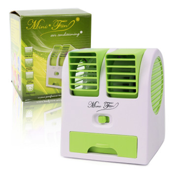 Мини кондиционер Conditioning Air Cooler USB Electric Mini Fan зеленый 149873