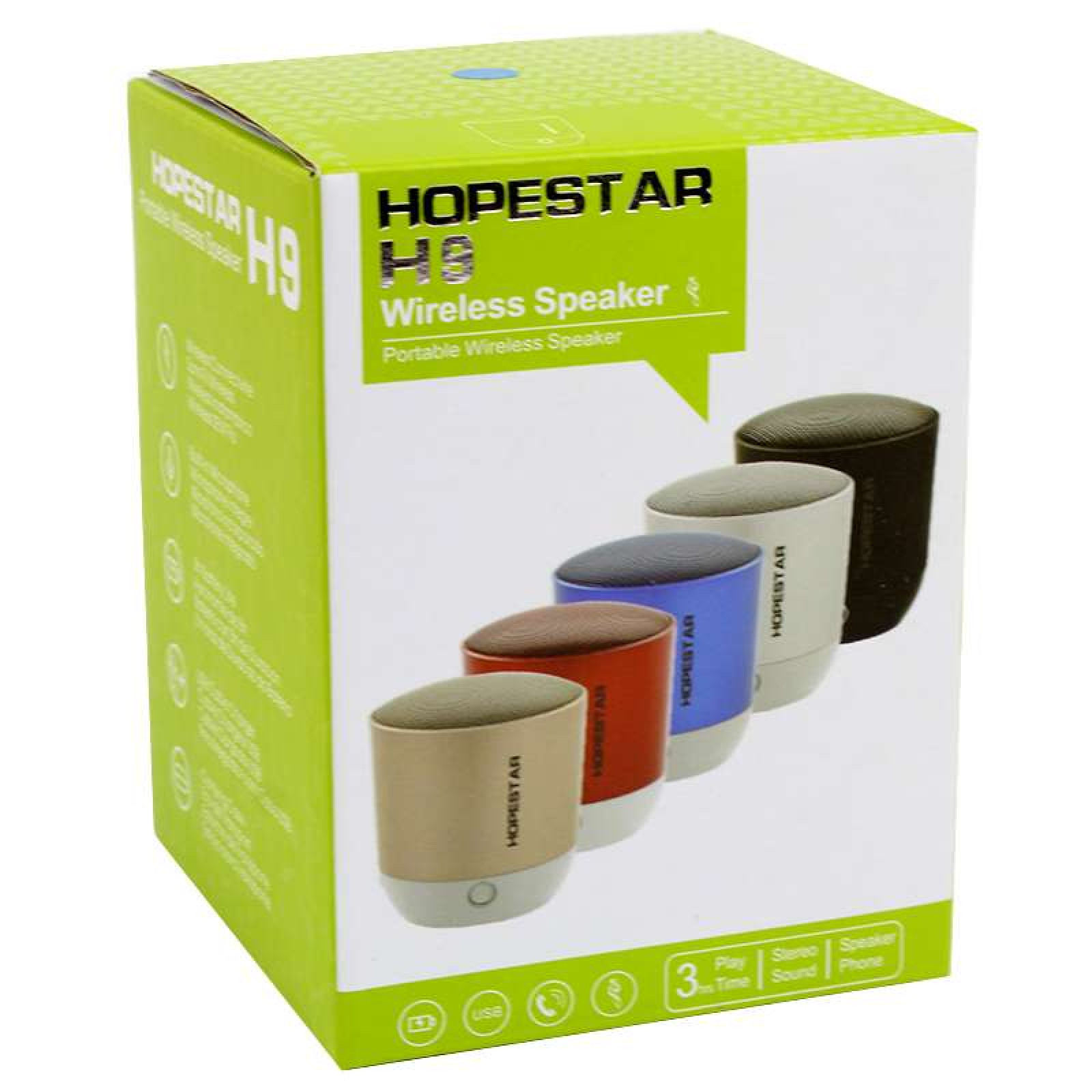 Портативная акустическая Bluetooth колонка Hopestar H9 черная 140097