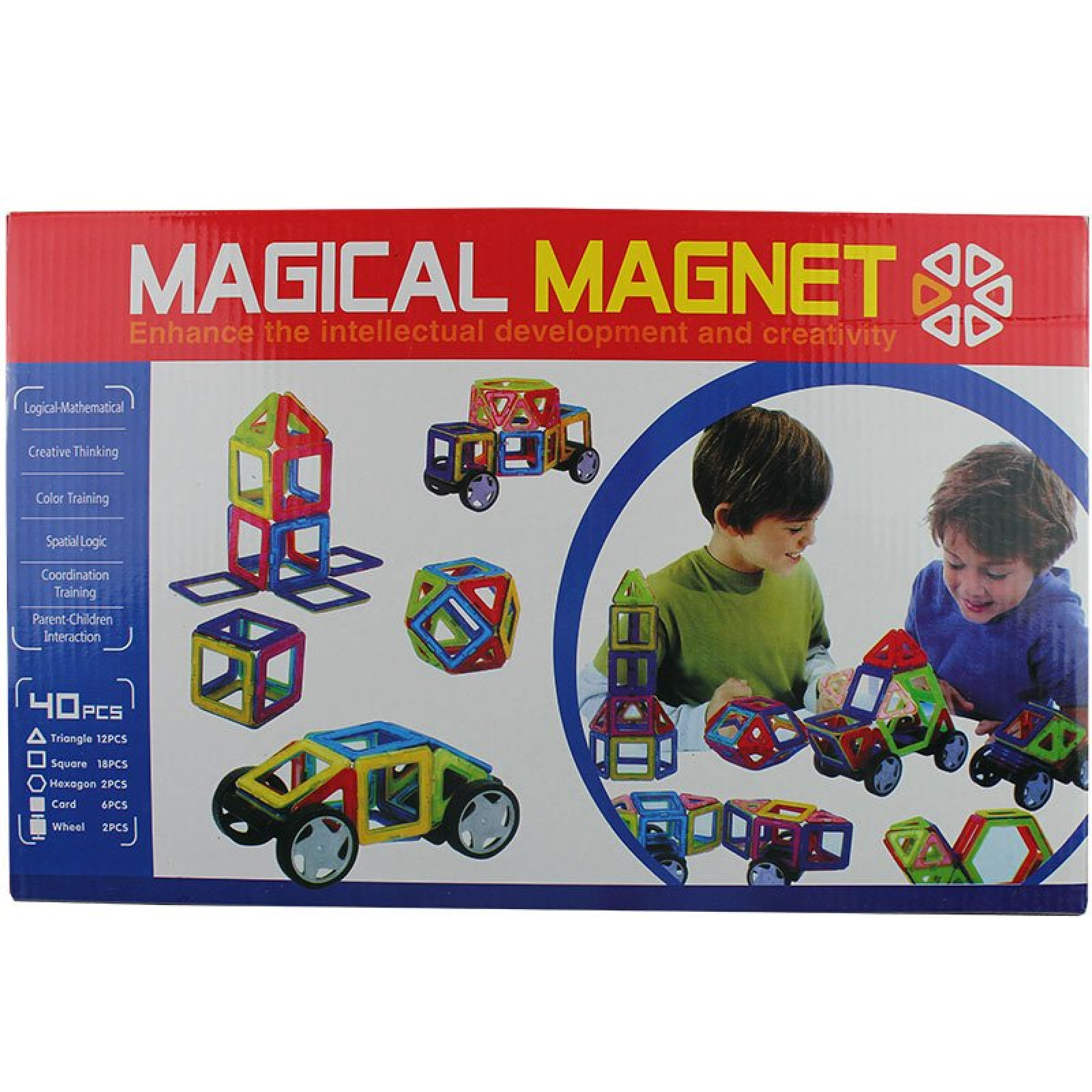 Магнитный конструктор на 40 деталей Magical Magnet 132441