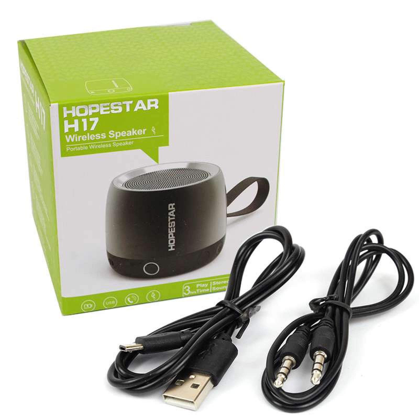 Колонка портативная акустическая Bluetooth  Hopestar H17 черная 140064