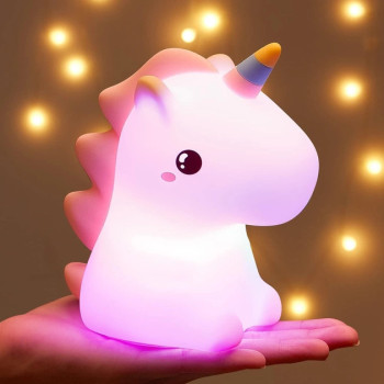 Детский Cиликоновый Ночник Светильник Лампа Единорог RGB LOSSO Unicorn Original  207258