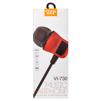 Наушники проводные с микрофоном VJP Vi-730 черный 166076