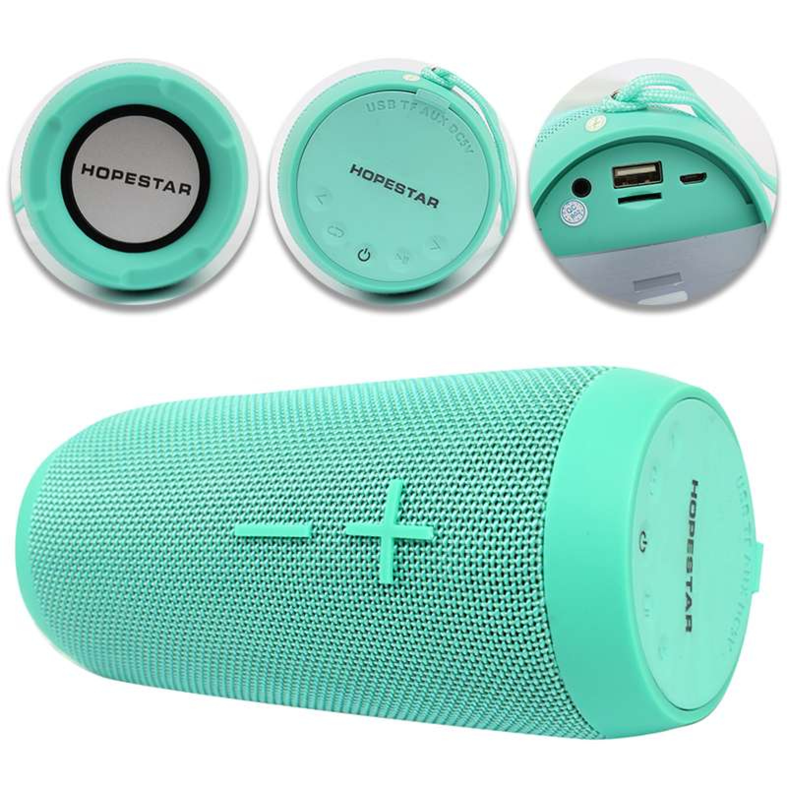 Портативная акустическая Bluetooth колонка Hopestar P7 зеленая 140055