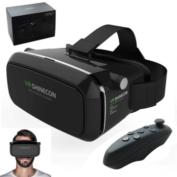 Очки виртуальной реальности с пультом VR SHINECON черные 130587