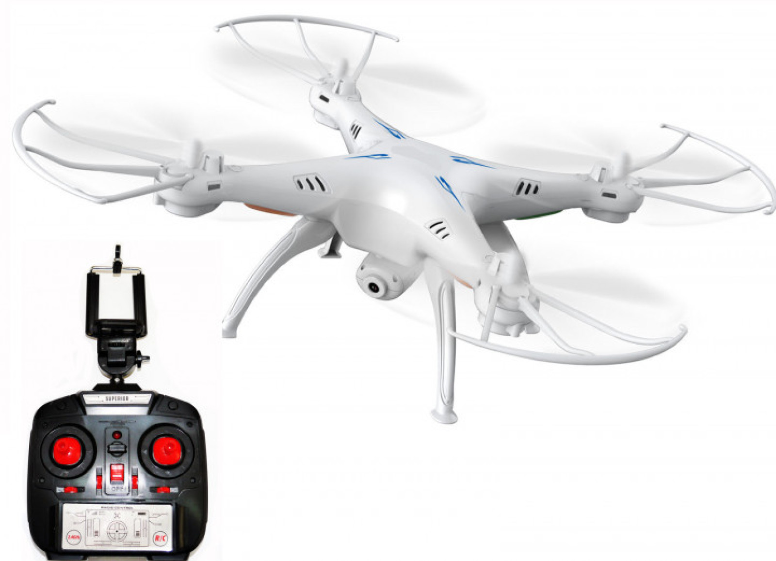 Квадрокоптер летающий дрон Drone 1 million WIFI Pro DM 93 с камерой Белый 175461