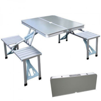 Складной алюминиевый стол книжка для пикника на 4 места 150161