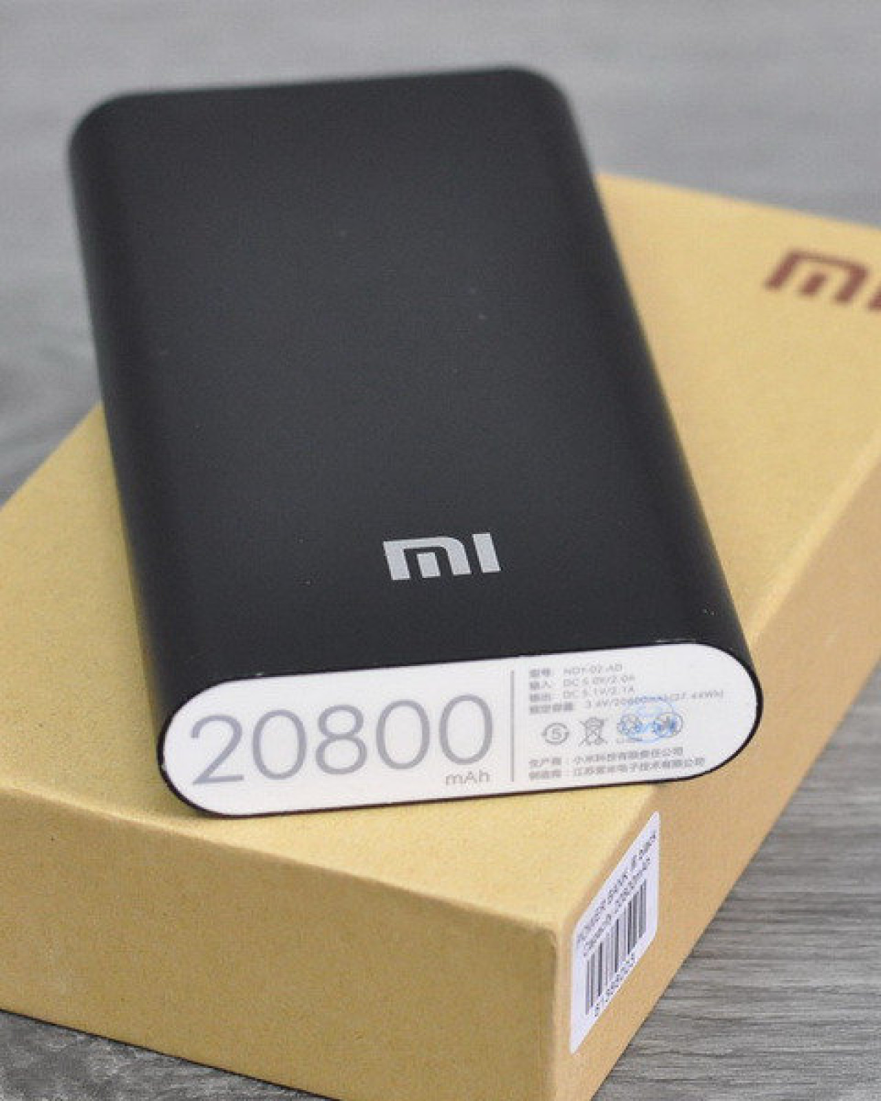 Портативная зарядка для телефона в стиле Xiaomi Power Bank 20800 mAh черный 149784
