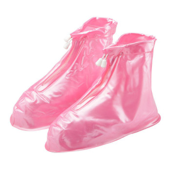 Дождевики для обуви, бахилы от дождя, чехлы для обуви Размер М Розовый 179788