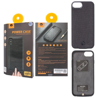 Портативное зарядное устройство павербанк Power bank WUW B08A for iPhone 6, 7, 8 4000mAh Textil Case Черный 169464