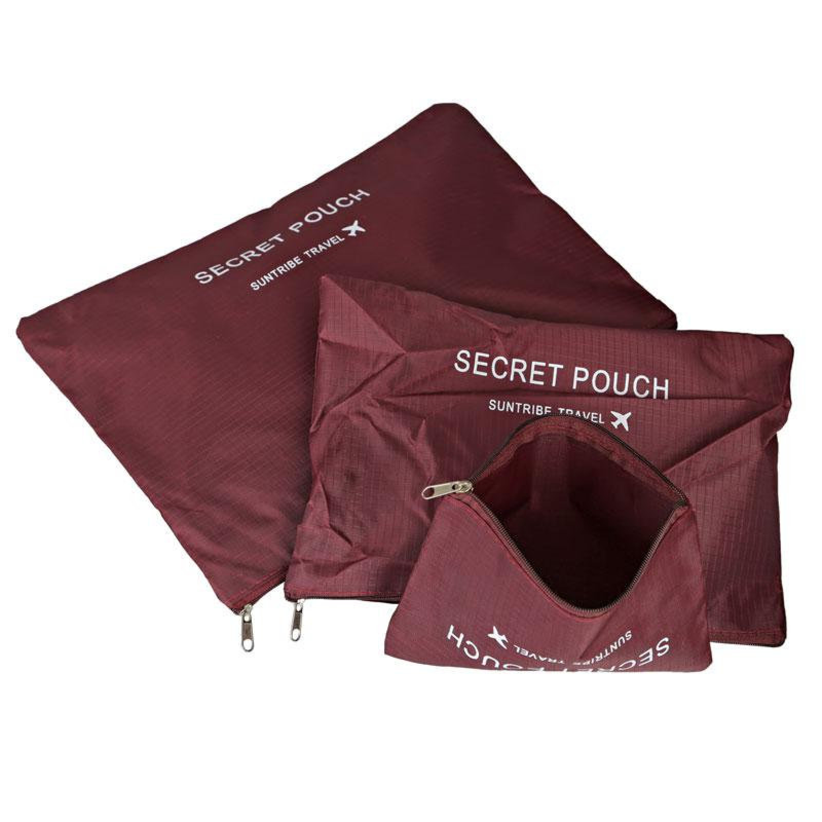 Органайзер для вещей Secret Pouch 6 шт в наборе Бордовый 154280