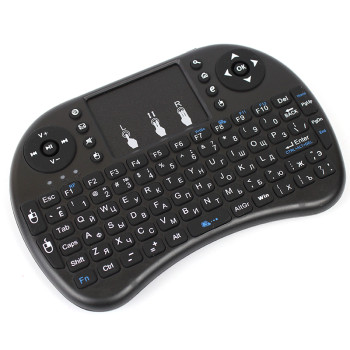 Клавиатура беспроводная Protech Mini Keyboard с тачпадом AIRMOUSE I8 Черная 149871