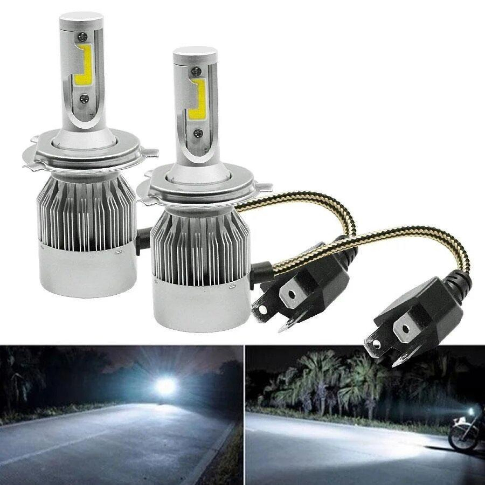 Комплект автомобильных LED ламп C6 H4 181241