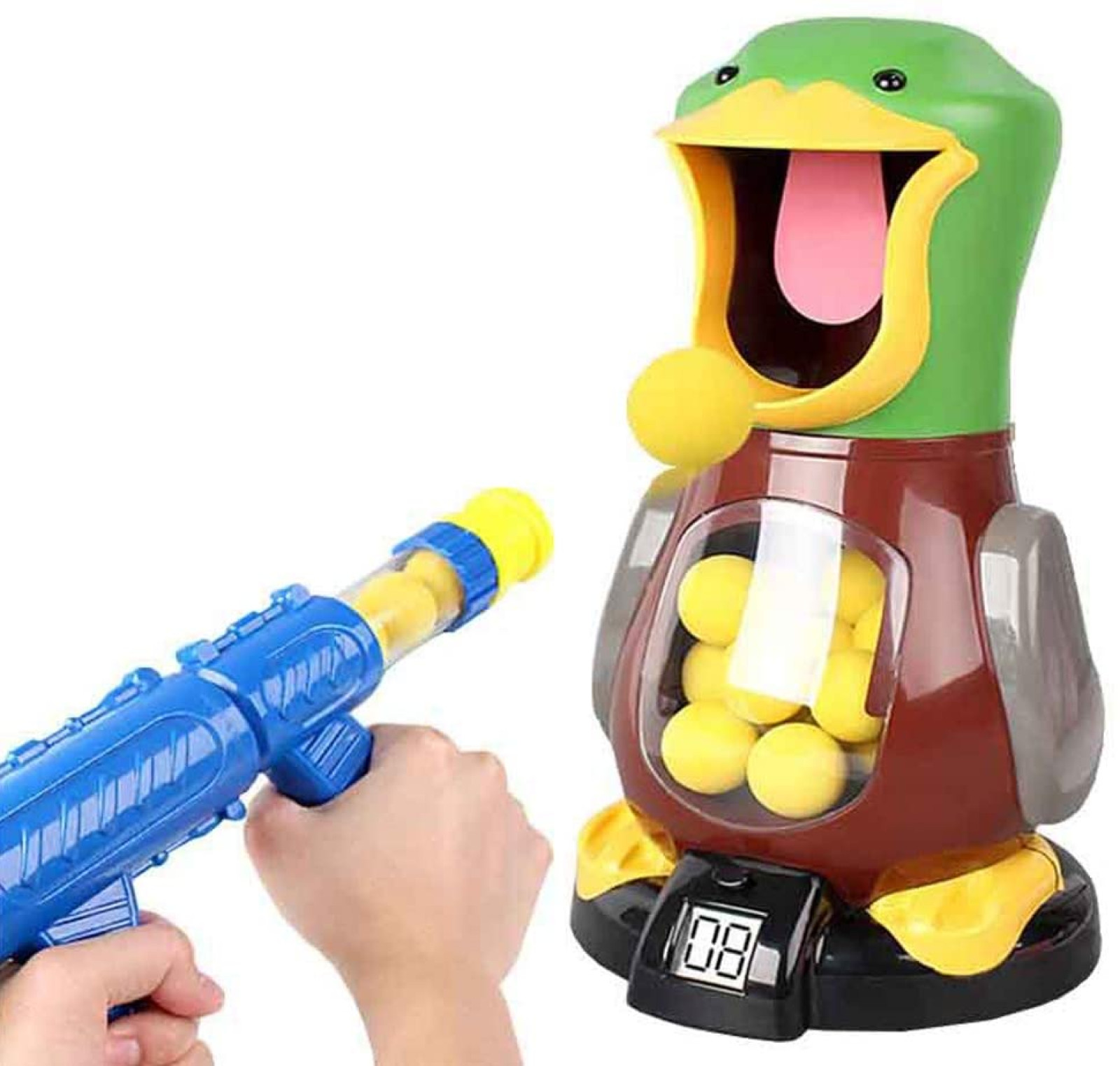 Электронная игрушка Стрельба воздухом Hungry Duck 184517