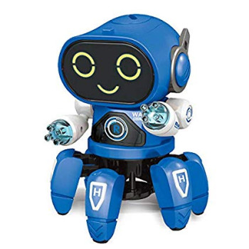 Интерактивная игрушка танцующий светящийся робот Robot Bot Pioneer синий 149638
