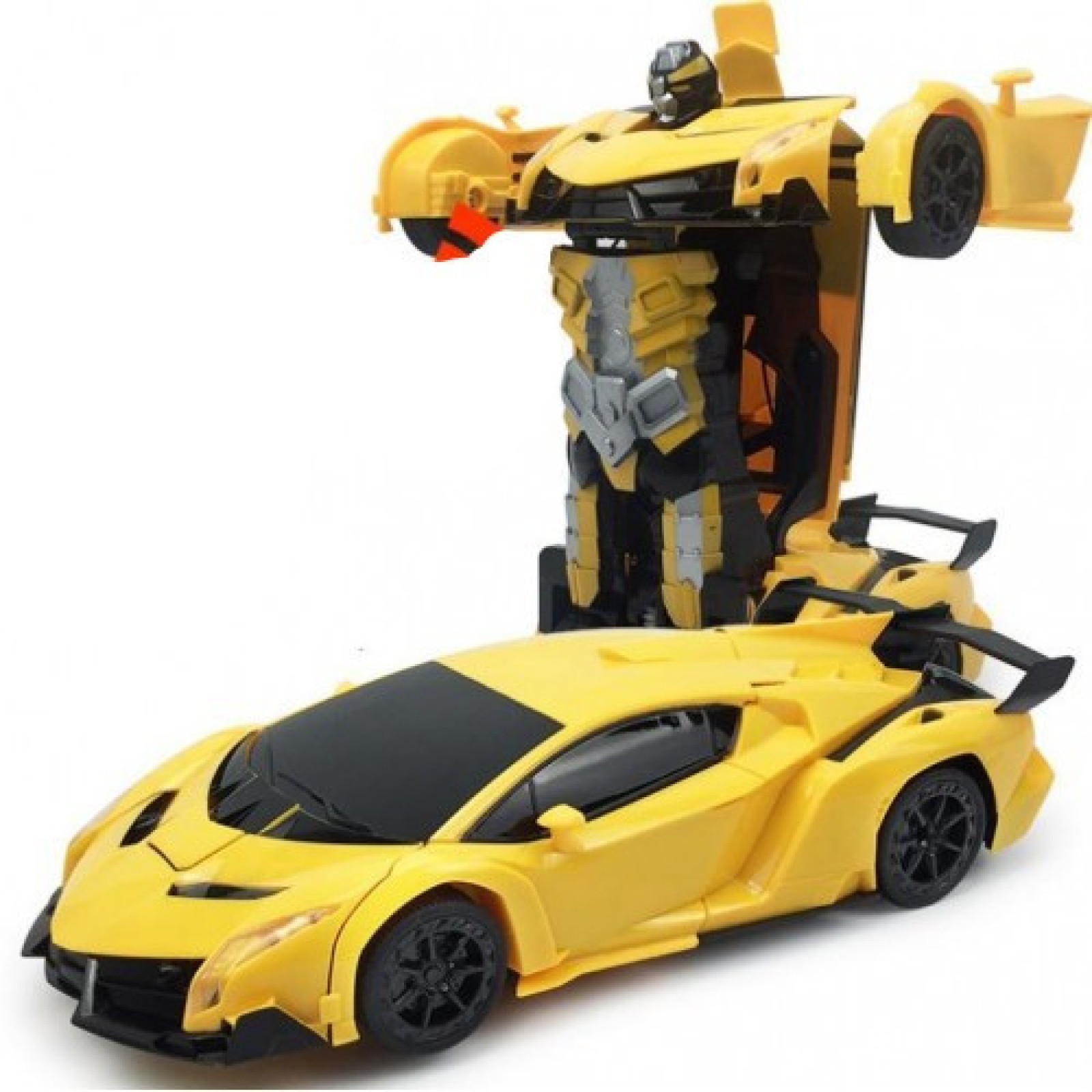 Машинка Трансформер с пультом Lamborghini Robot Car Size 1:12  Желтая 184758