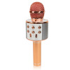 Микрофон караоке Bluetooth WS-858 rose gold розовый 141117