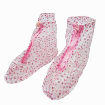 Дождевики для обуви, бахилы от дождя, чехлы для обуви Розовый цветок Размер  XL 196305