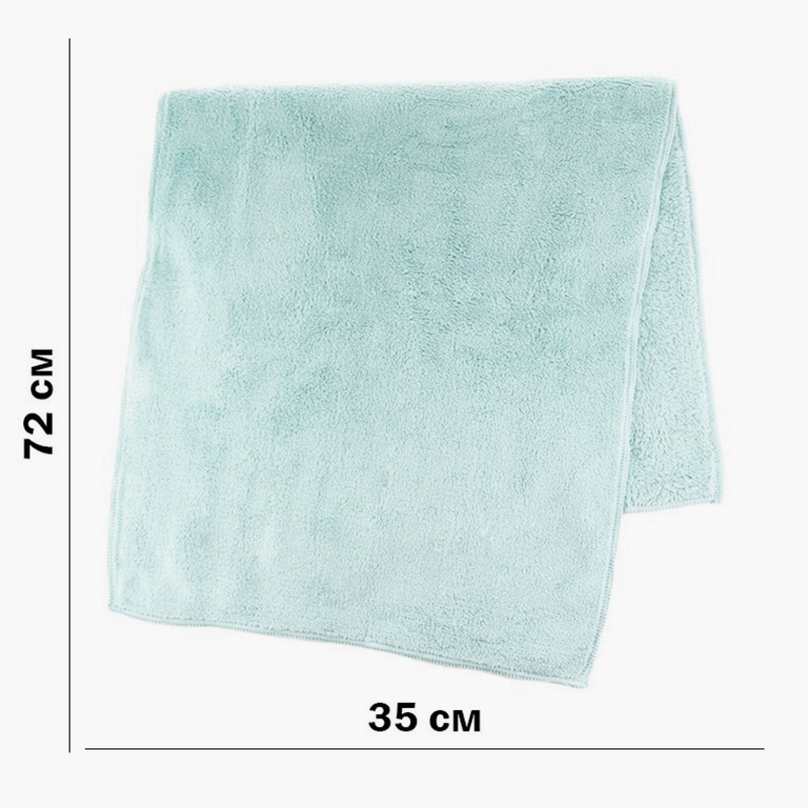 Банное махровое полотенце 72х35 см SH88005 голубое 132445