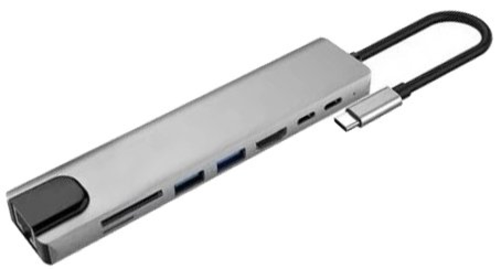 Хаб USB-хаб AC-500 Type-C to RJ45+HDMI+2xUSB 3.0 (XK-AC500-SL) 205773