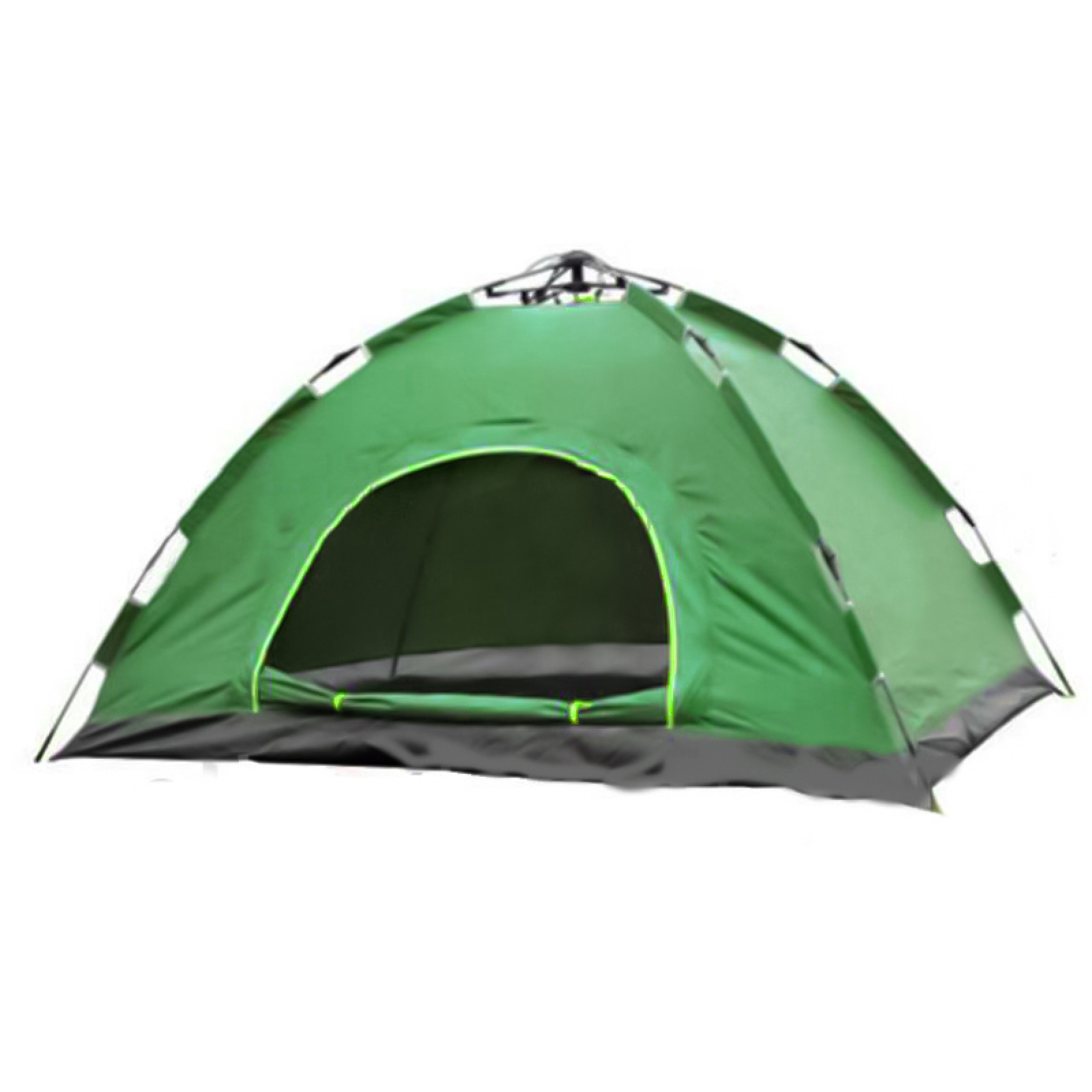 Палатка походная туристическая с автоматическим каркасом 2 местная зеленая 149982
