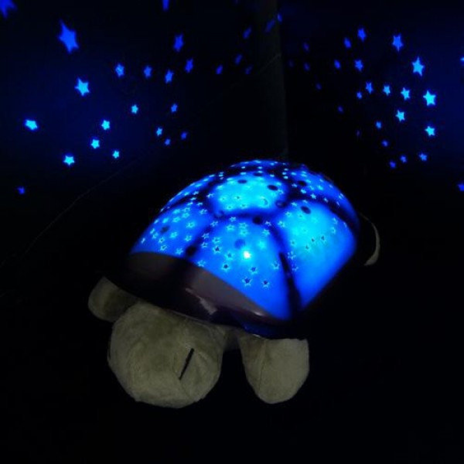 Музыкальный ночник проектор Черепаха синяя 141218