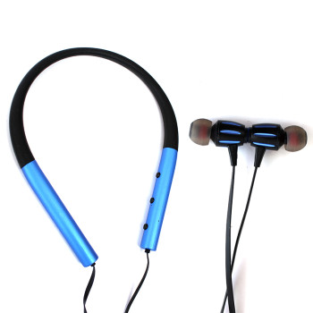 Наушники вакуумные Bluetooth SGS Sport Синие 151091