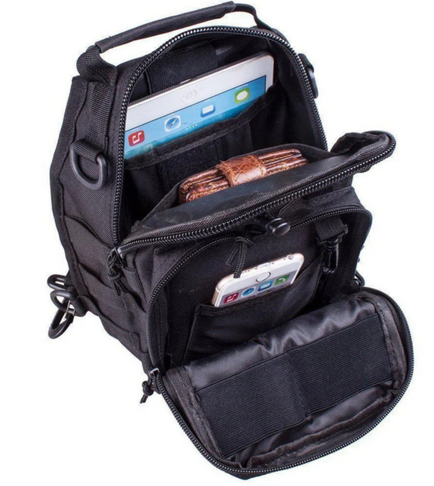 Мужская тактическая сумка через плечо, барсетка 6 л (олива ,черный ,комуфляж, рыжий) 205601