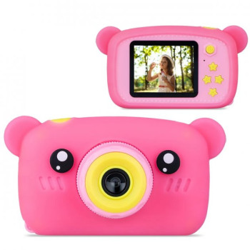 Детский фотоаппарат розовый МИШКА DVR baby camera X 500B 196120