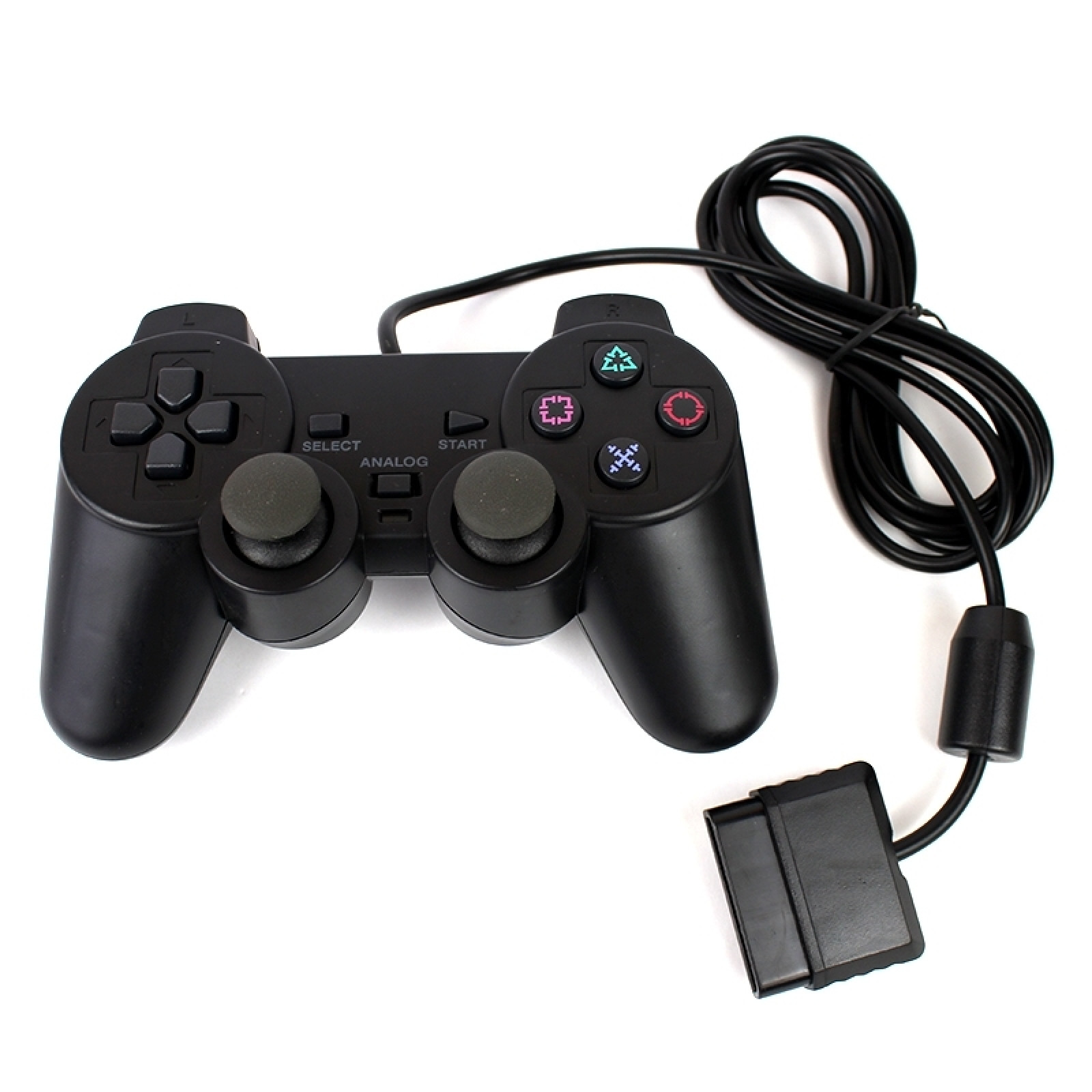 Джойстик проводной PS2 wire (Play Station II) Dual Shock с виброотдачей для плейстейшн 2 130708
