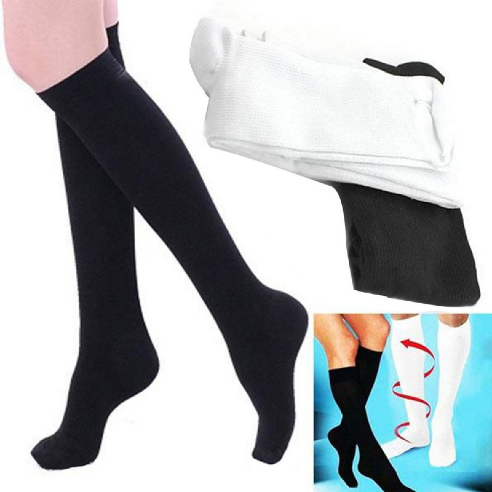 Компрессионные лечебные носки с антиварикозным эффектом Miracle Socks 131726