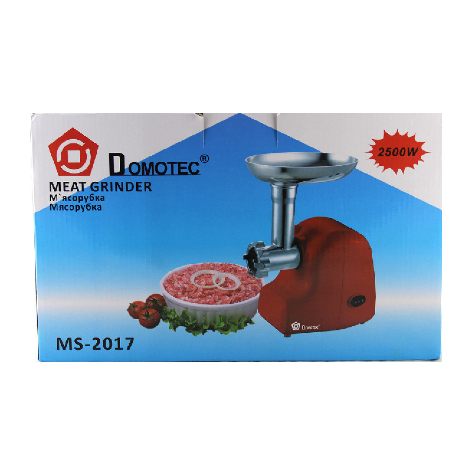 Мясорубка электрическая Domotec MS 2017 1500W 150799