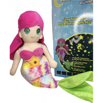 Детская плюшевая игрушка Русалка ночник-проектор звёздного неба Star Bellу Dream Lites 198718