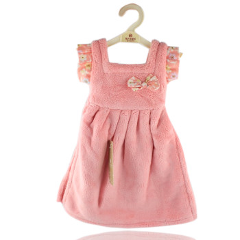 Махровое полотенце Платье для рук 33х33 см SH88828 розовое 132184
