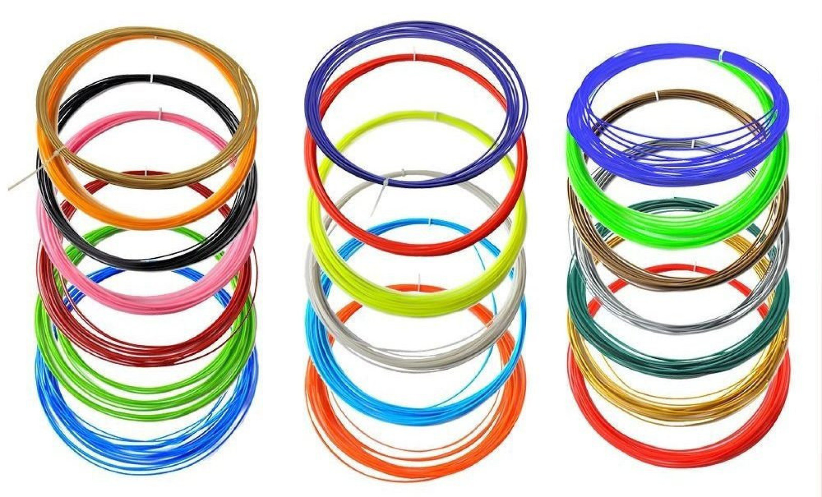 Пластиковая нить стержни для 3D ручки 20 цветов по 10 метров (200 метров) 149565