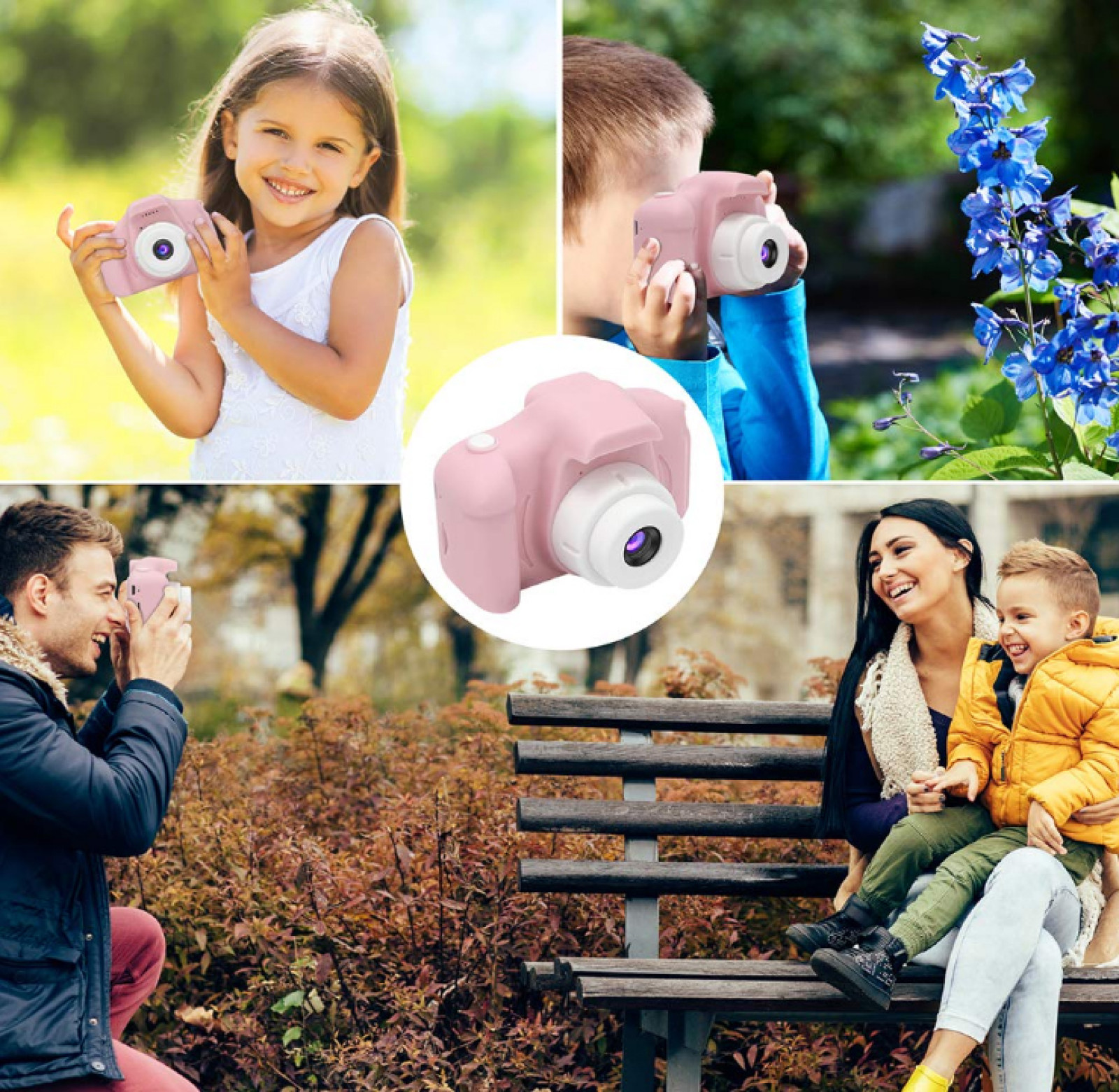 Цифровой детский фотоаппарат Baby Camera Х-200 Розовый 169511