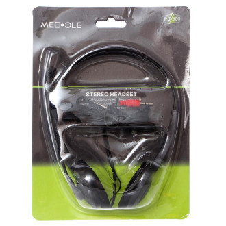 Наушники проводные игровые с микрофоном MebOle PC-900 черный 156061