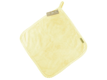 Банное махровое полотенце 33х33 см SH88013 желтое 137952