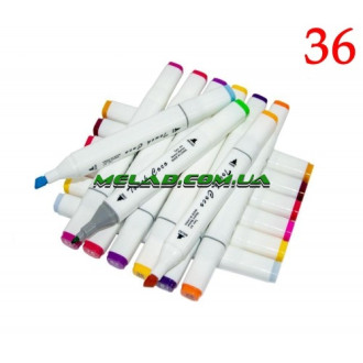 Набор маркеров для скетчинга (36 маркеров) Белый (36 штук в ящике)