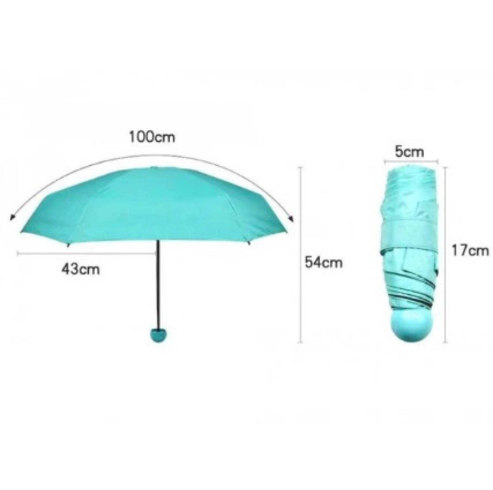 Компактный зонт-капсула Capsule Umbrella Зеленый 198464