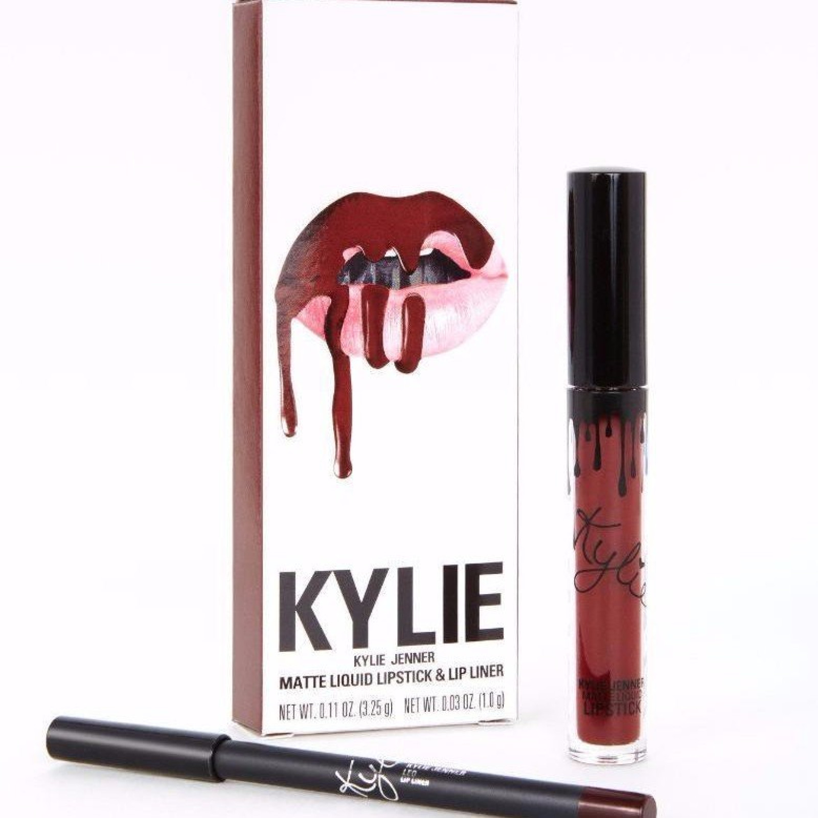 Набор матовая помада и карандаш для губ в стиле Kylie Lip Kit Leo 130057