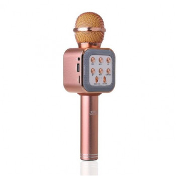 Беспроводной караоке микрофон WSTER WS1818 roze gold Розовый 151123