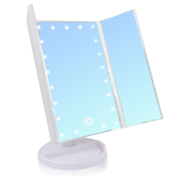 Зеркало квадратное с подсветкой со ставнями Led Mirror белое 141125