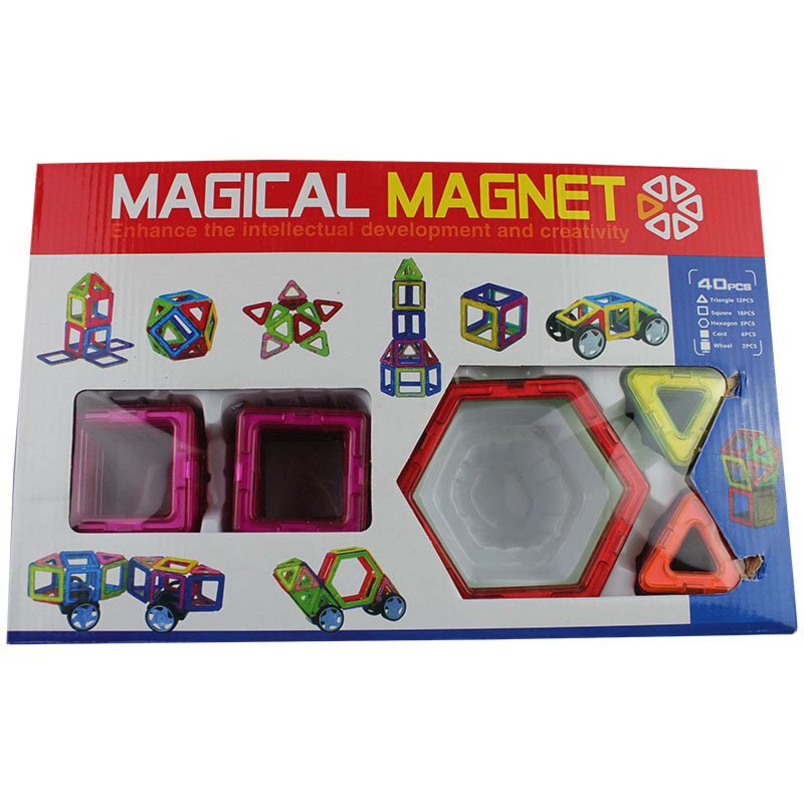 Магнитный конструктор на 40 деталей Magical Magnet 132441